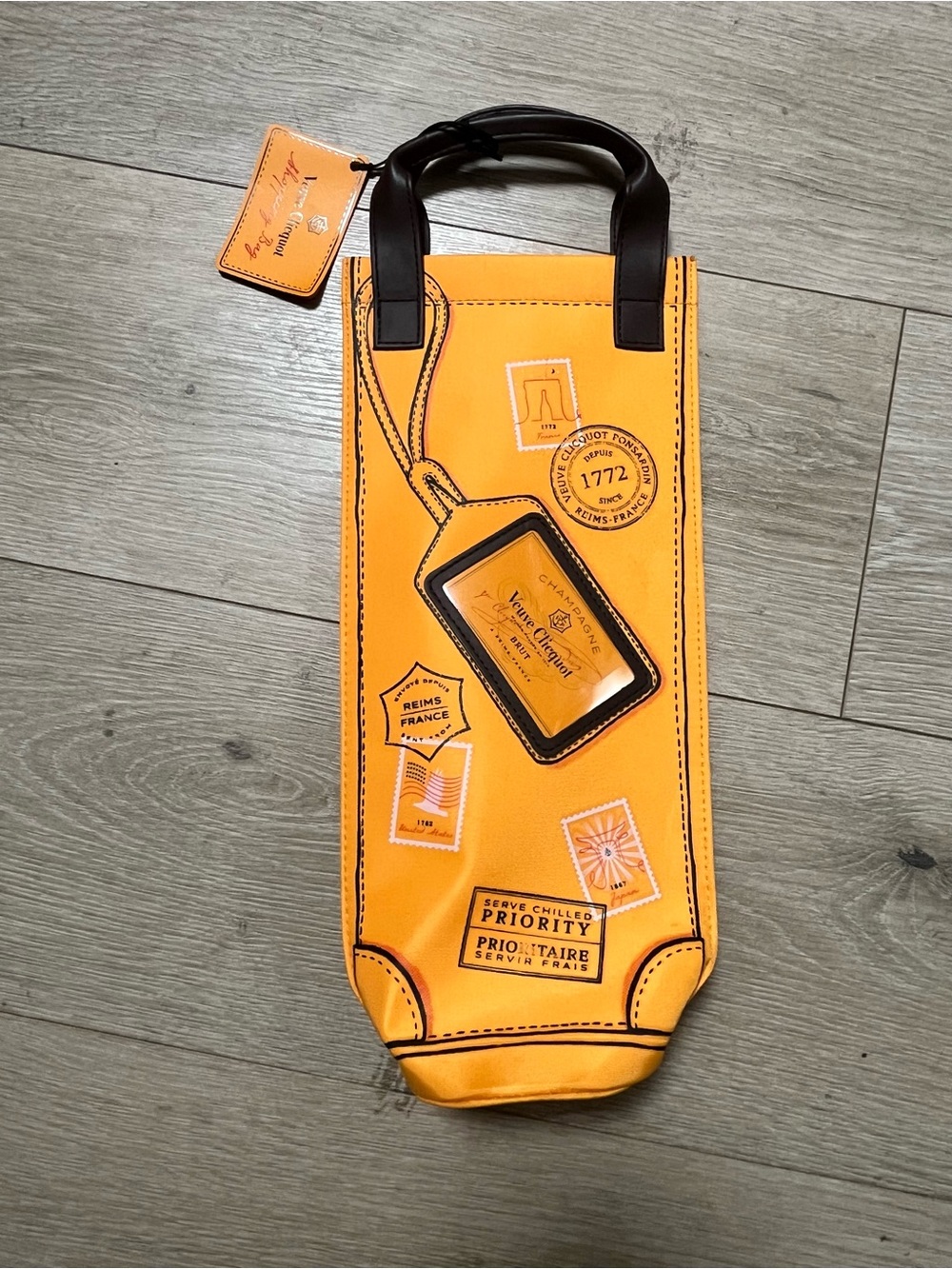 Veuve Clicquot Yellow Wine Bottle Tote
